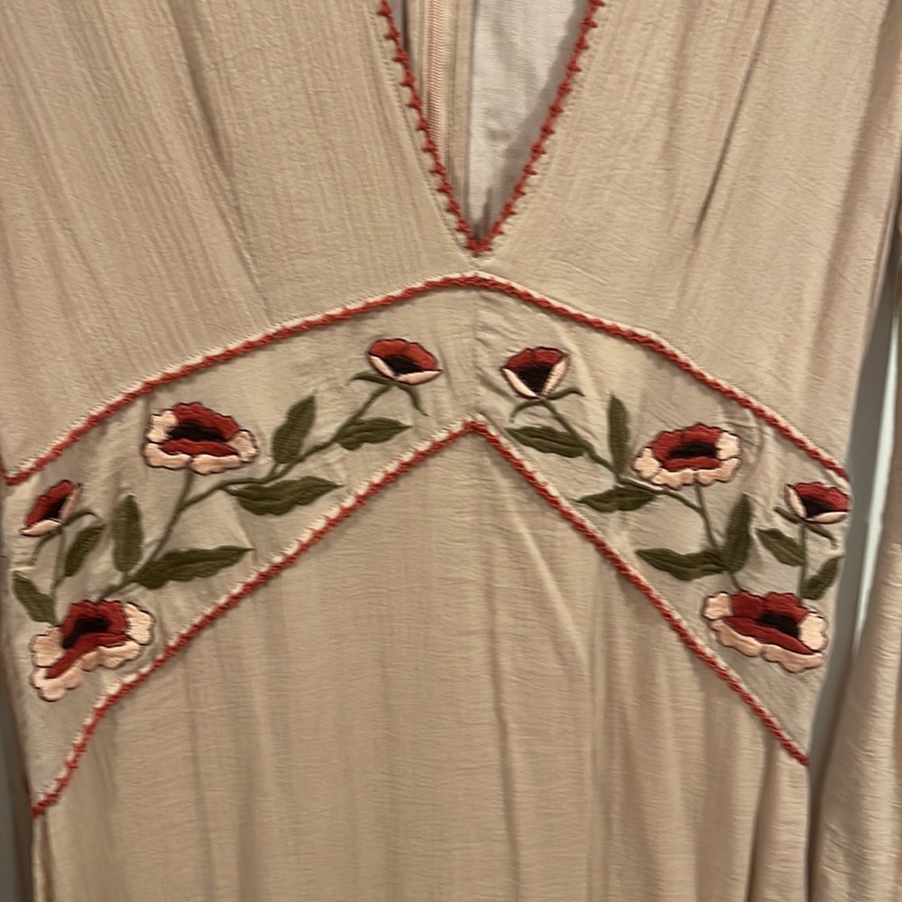 Chasing Unicorns Blush Pink Embroidered Maxi Dress - Picture 5 of 7